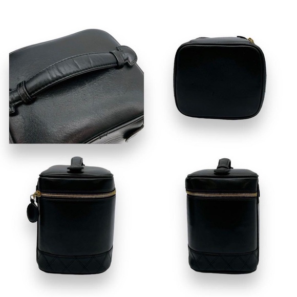 CHANEL Vintage Lambskin COCO Vanity Bag Black 240615N - Picture 3 of 5